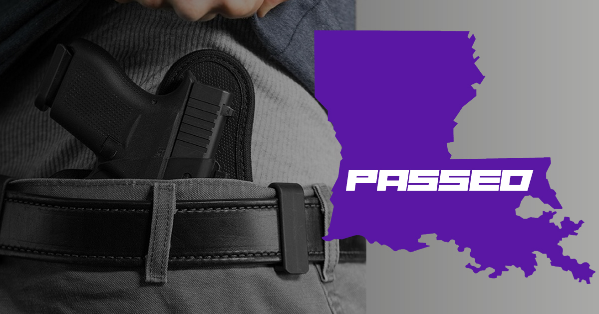 Louisiana State Senate Approved Constitutional Carry